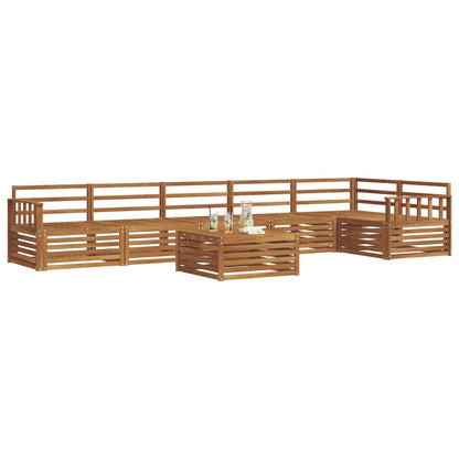 vidaXL Outdoor Sofa Set 7 pcs Natural
