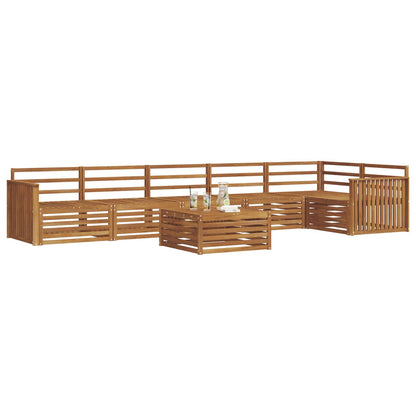 vidaXL Outdoor Sofa Set 7 pcs Natural