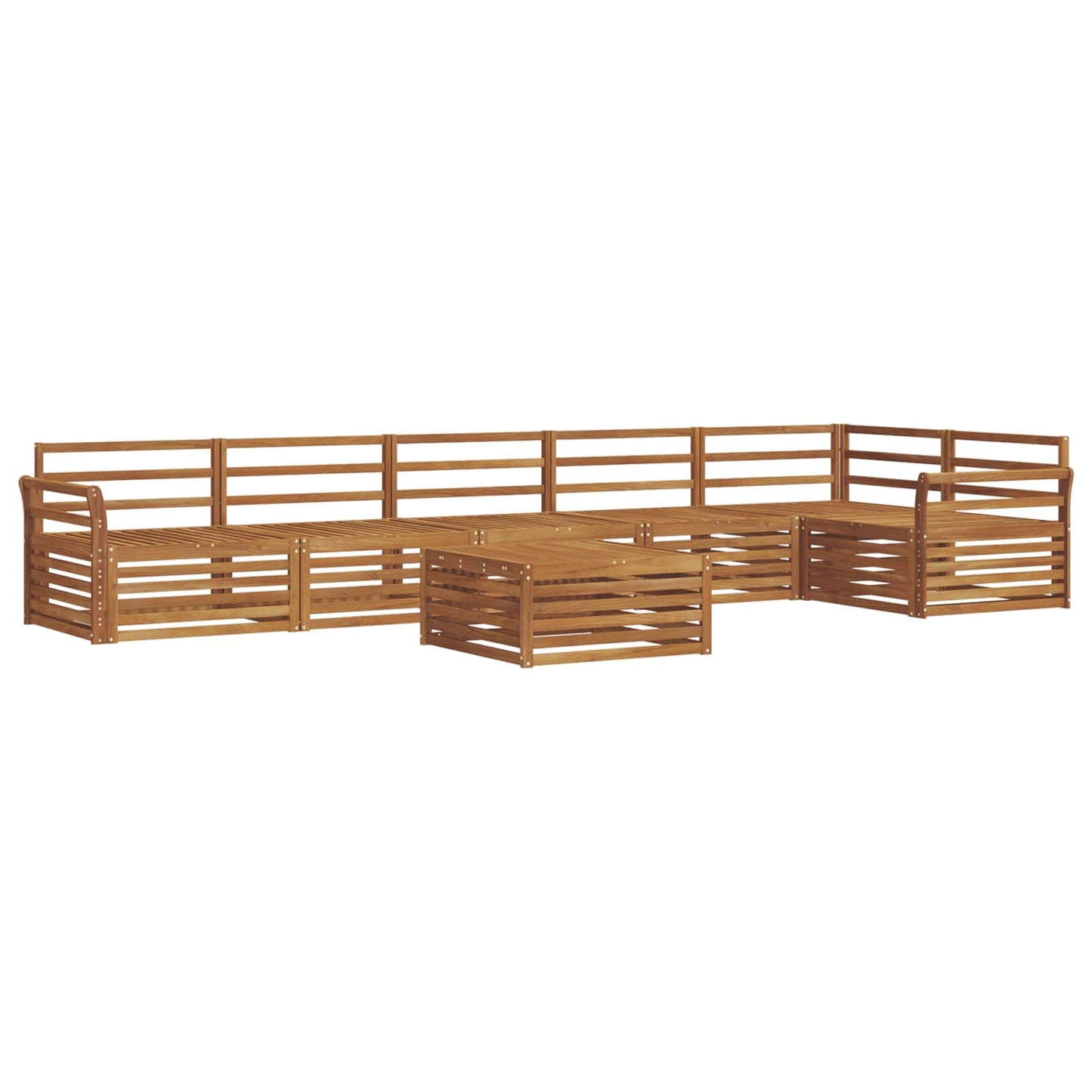 vidaXL Outdoor Sofa Set 7 pcs Natural