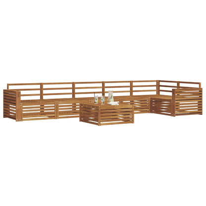 vidaXL Outdoor Sofa Set 7 pcs Natural