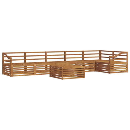 vidaXL Outdoor Sofa Set 7 pcs Natural