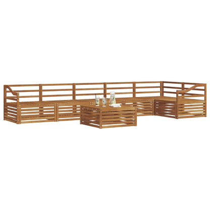 vidaXL Outdoor Sofa Set 7 pcs Natural