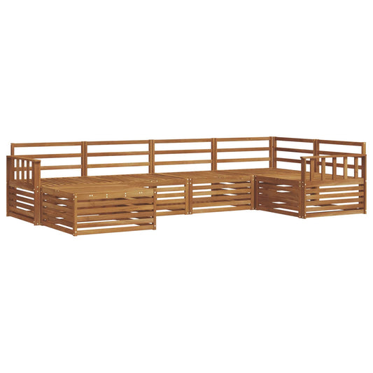 vidaXL Outdoor Sofa Set 6 pcs Natural Solid Acacia Wood