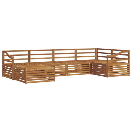 vidaXL Outdoor Sofa Set 6 pcs Natural