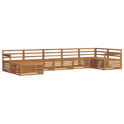 vidaXL Outdoor Sofa Set 7 pcs Natural