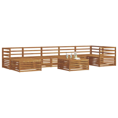 vidaXL Outdoor Sofa Set 8 pcs Natural