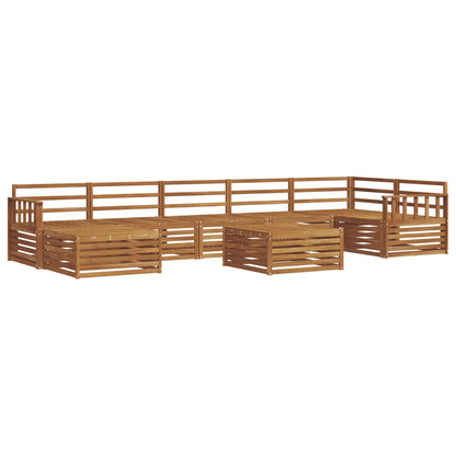 vidaXL Outdoor Sofa Set 8 pcs Natural