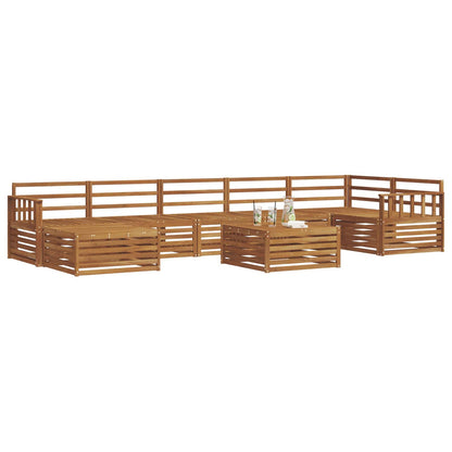 vidaXL Outdoor Sofa Set 8 pcs Natural