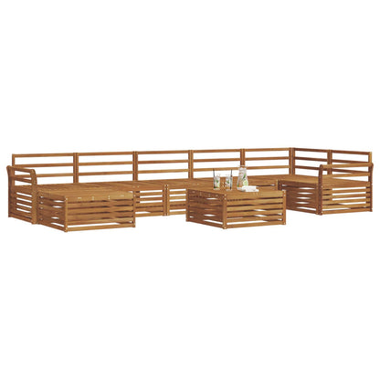 vidaXL Outdoor Sofa Set 8 pcs Natural