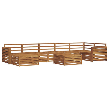 vidaXL Outdoor Sofa Set 8 pcs Natural