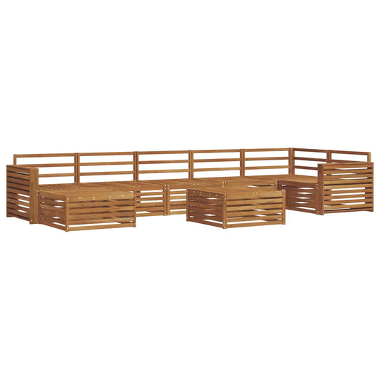 vidaXL Outdoor Sofa Set 8 pcs Natural