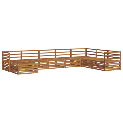 vidaXL Outdoor Sofa Set 8 pcs Natural