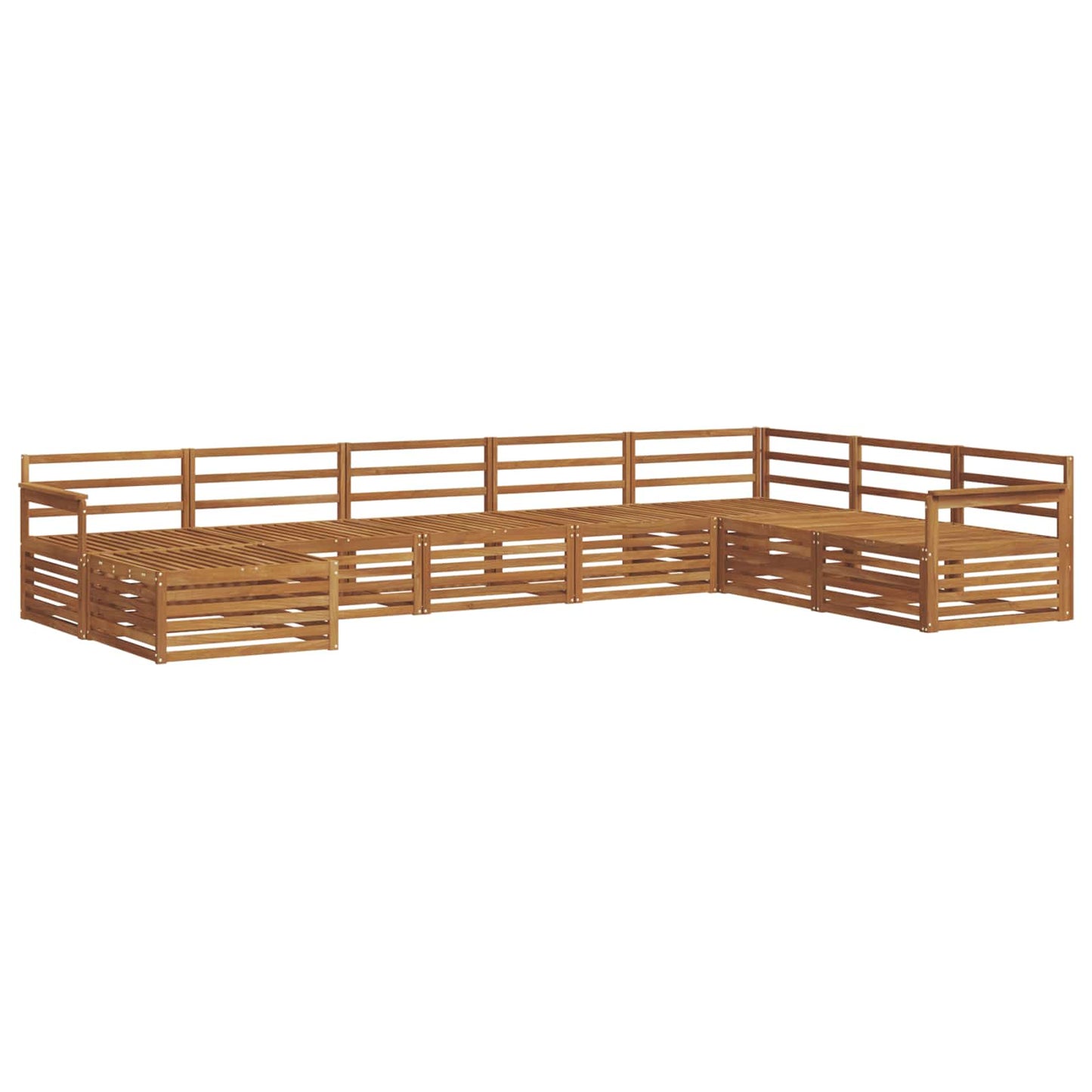 vidaXL Outdoor Sofa Set 8 pcs Natural