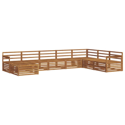 vidaXL Outdoor Sofa Set 8 pcs Natural