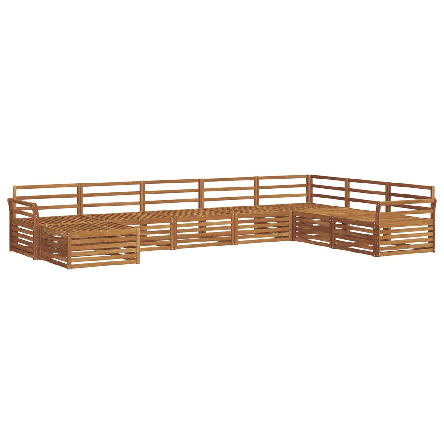 vidaXL Outdoor Sofa Set 8 pcs Natural