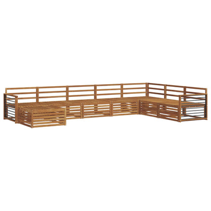 vidaXL Sofa Sets 8 pcs Natural Solid Acacia Wood