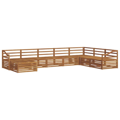 vidaXL Outdoor Sofa Set 8 pcs Natural