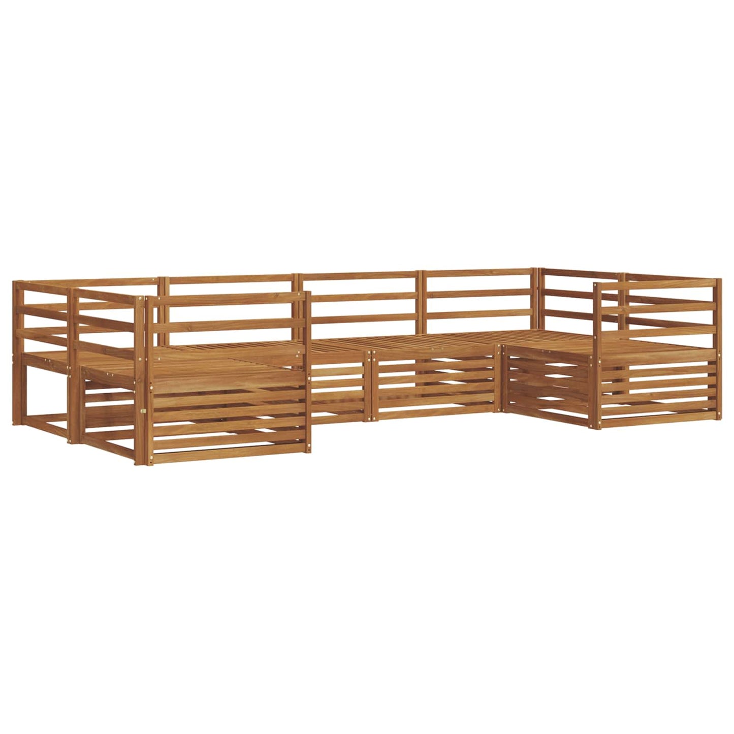 vidaXL Outdoor Sofa Set 6 pcs Natural