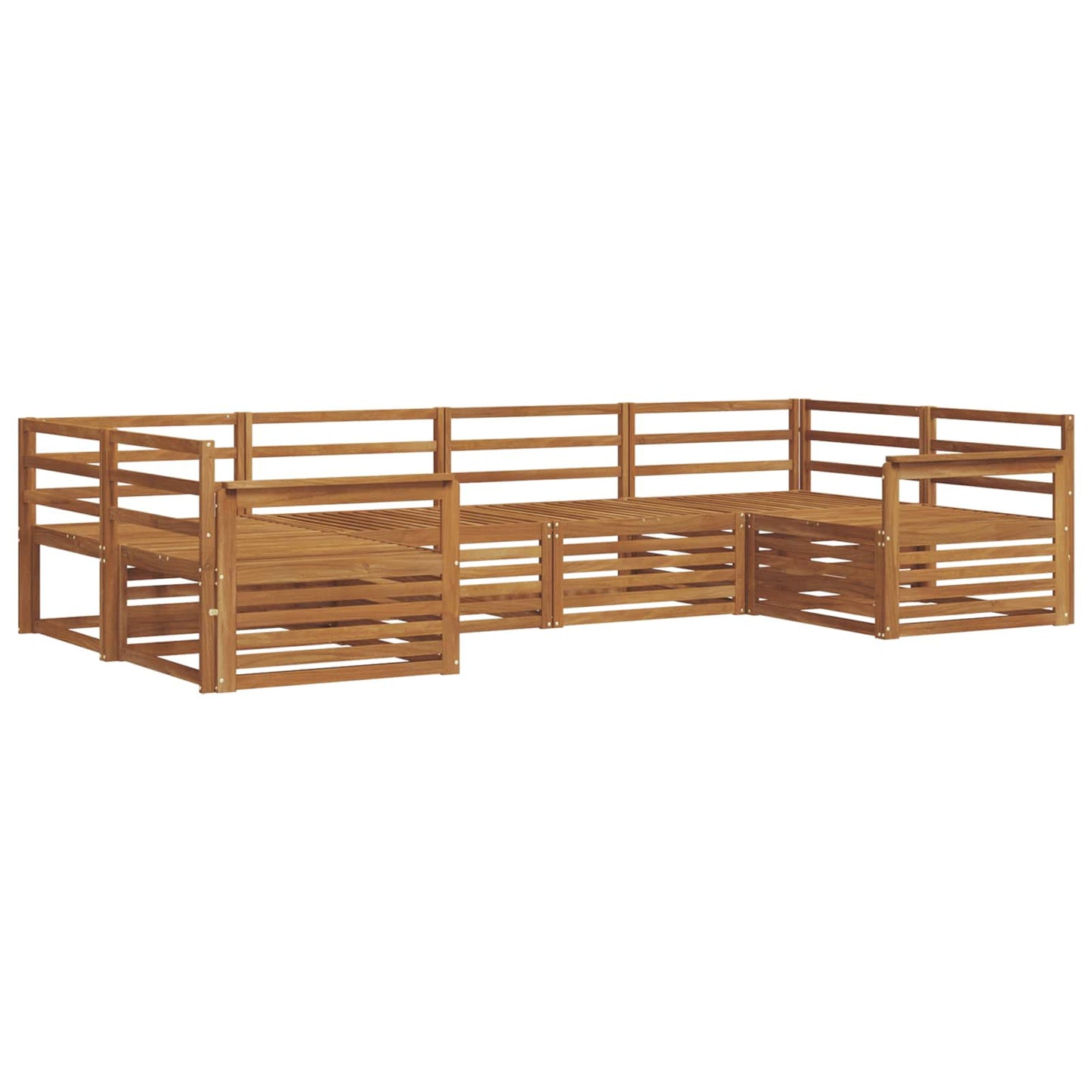 vidaXL Outdoor Sofa Set 6 pcs Natural