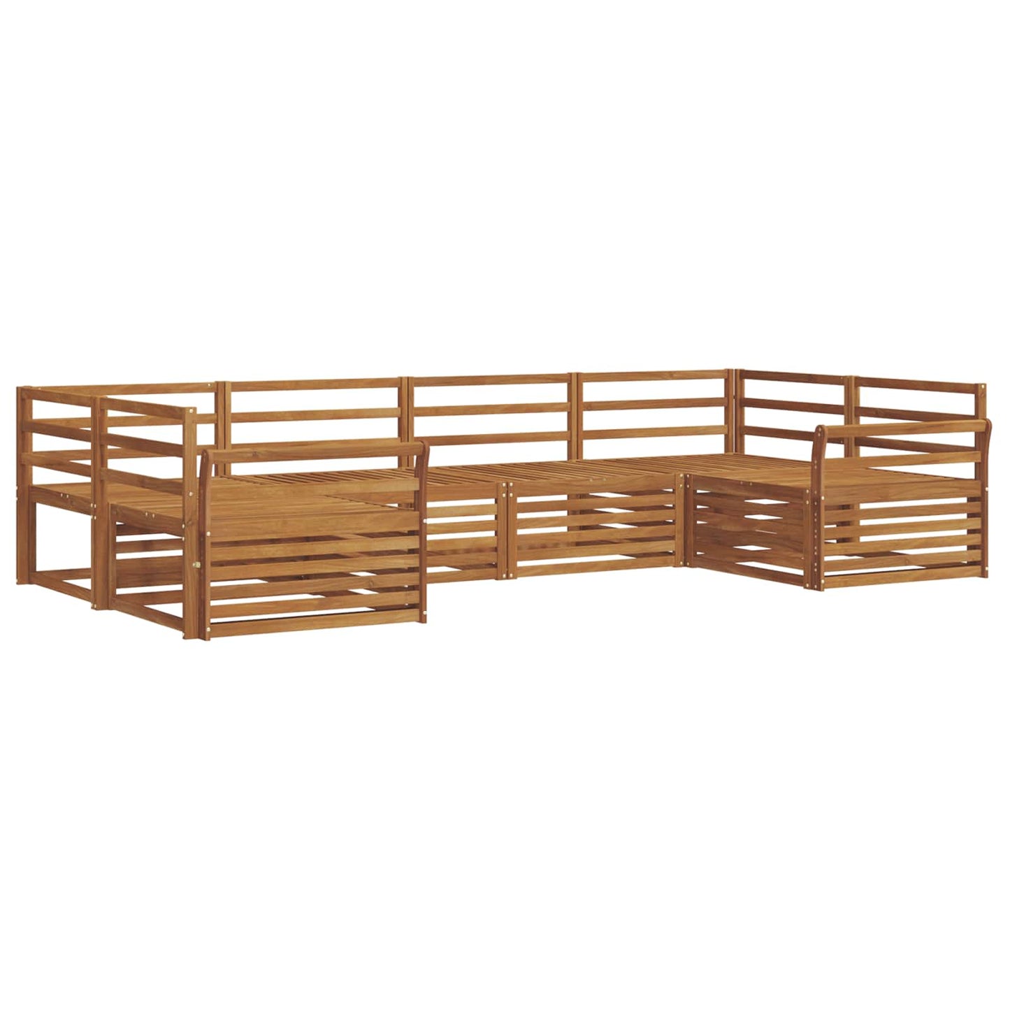 vidaXL Outdoor Sofa Set 6 pcs Natural