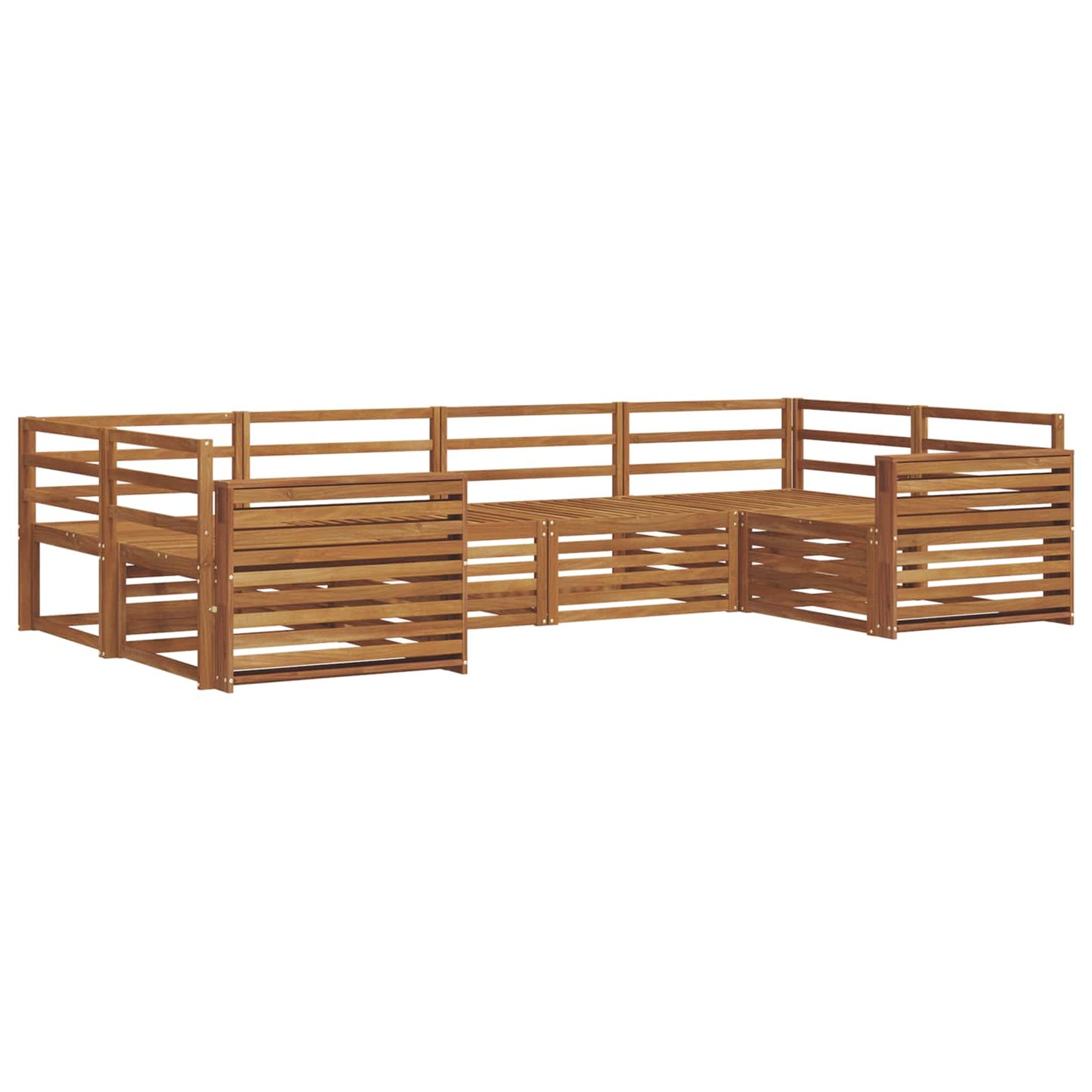 vidaXL Outdoor Sofa Set 6 pcs Natural