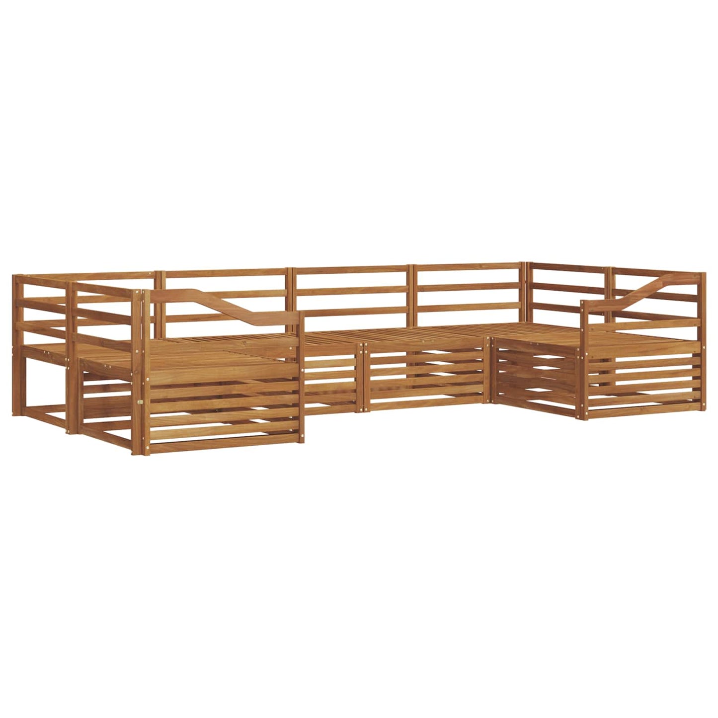 vidaXL Outdoor Sofa Set 6 pcs Natural