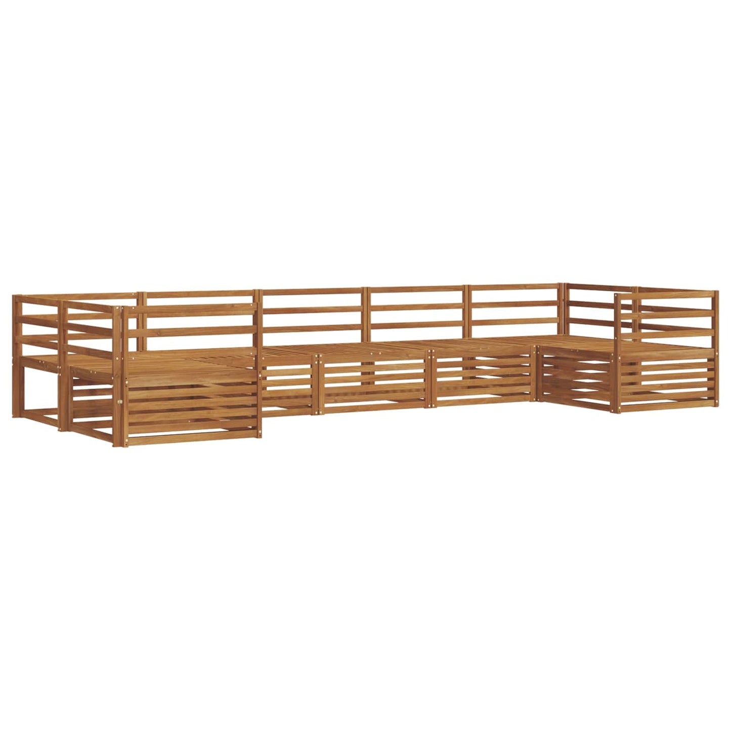 vidaXL Outdoor Sofa Set 7 pcs Natural