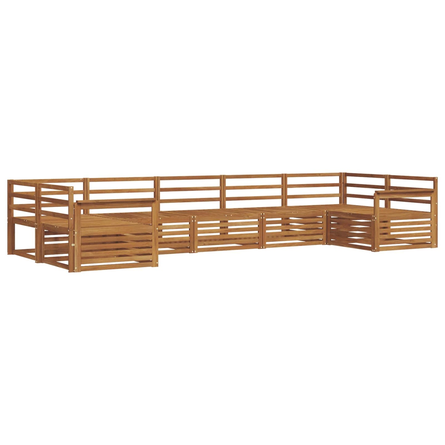 vidaXL Outdoor Sofa Set 7 pcs Natural