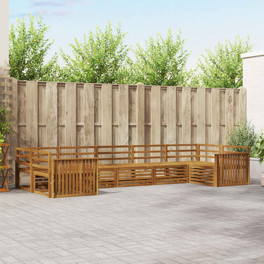 vidaXL Outdoor Sofa Set 7 pcs Natural