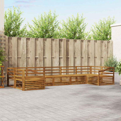vidaXL Outdoor Sofa Set 7 pcs Natural