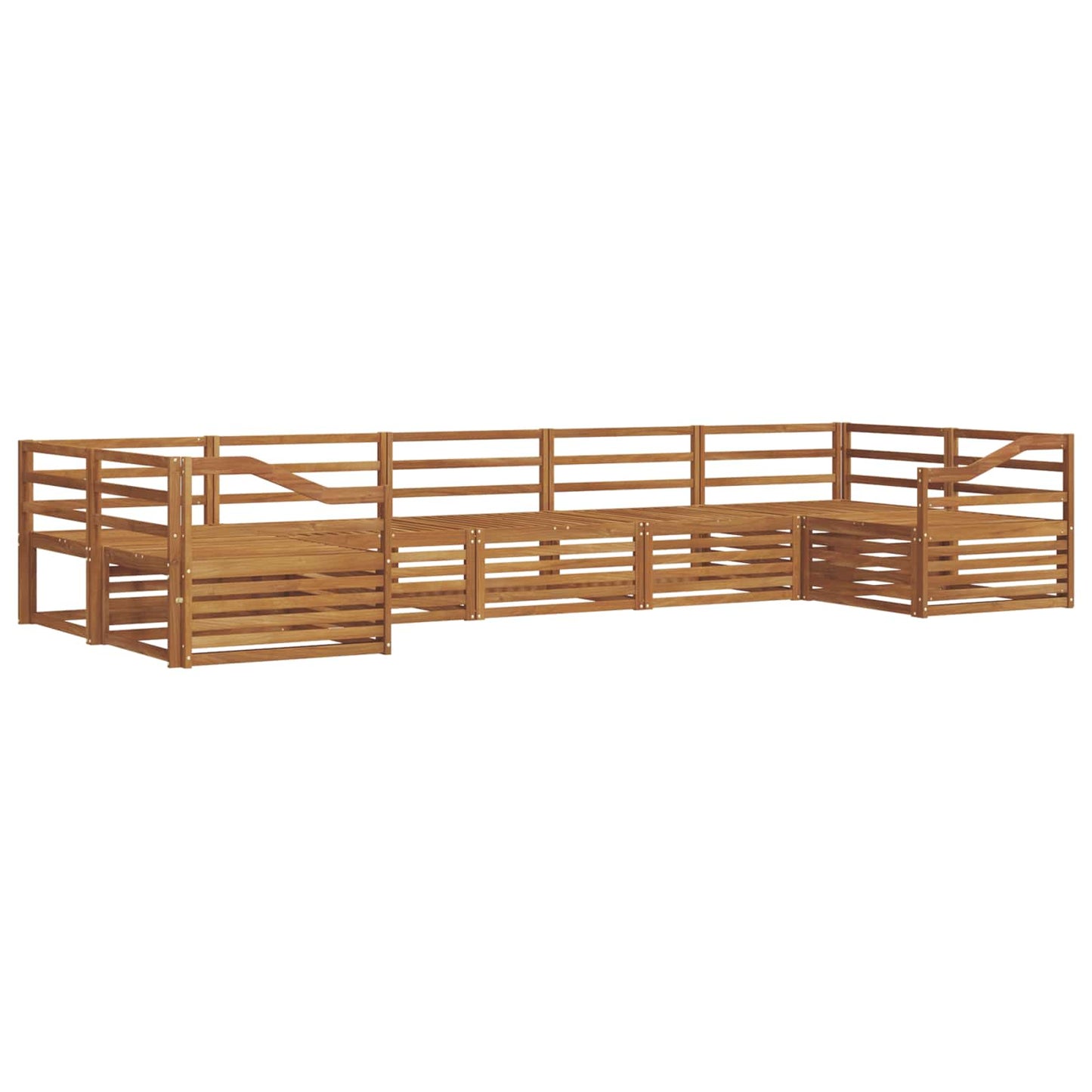 vidaXL Outdoor Sofa Set 7 pcs Natural