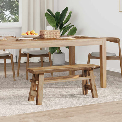 vidaXL Bench Natural 100 x 29 x 43.5 cm Solid Teak Wood