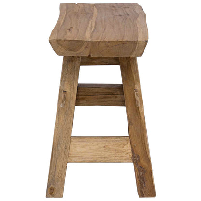 vidaXL Bench Natural 100 x 29 x 43.5 cm Solid Teak Wood