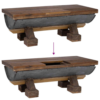 vidaXL Coffee Table Natural 90 x 50 x 35 cm Wood