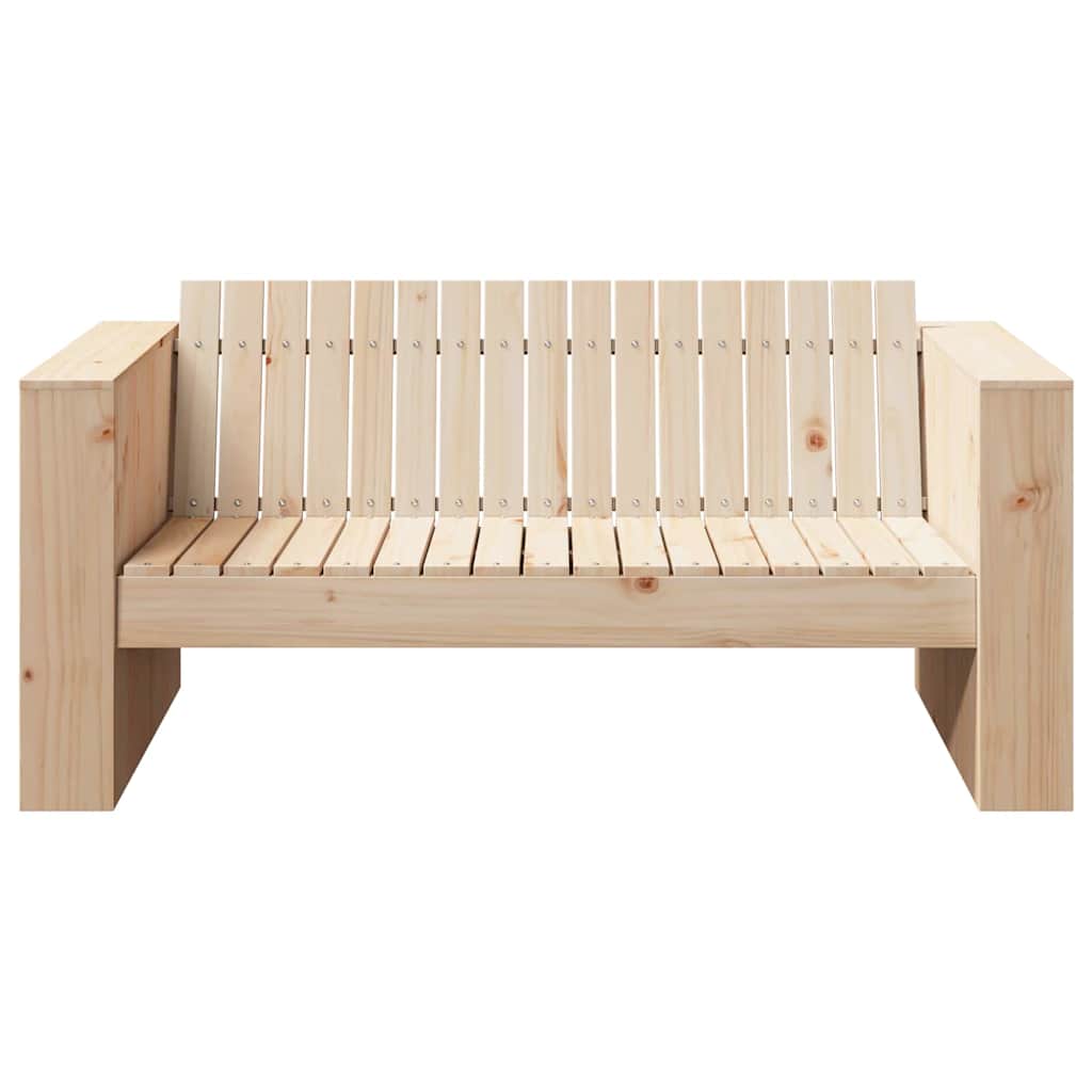 vidaXL Garden Sofa Natural 134 x 60 x 62 cm Solid Pine Wood
