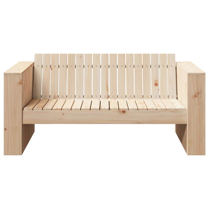 vidaXL Garden Sofa Natural 134 x 60 x 62 cm Solid Pine Wood