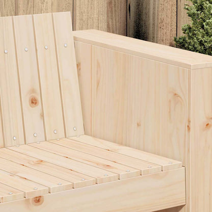 vidaXL Garden Sofa Natural 185.5 x 60 x 62 cm Solid Pine Wood