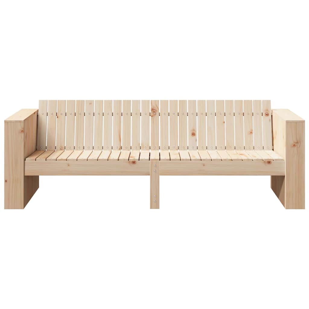 vidaXL Garden Sofa Natural 185.5 x 60 x 62 cm Solid Pine Wood