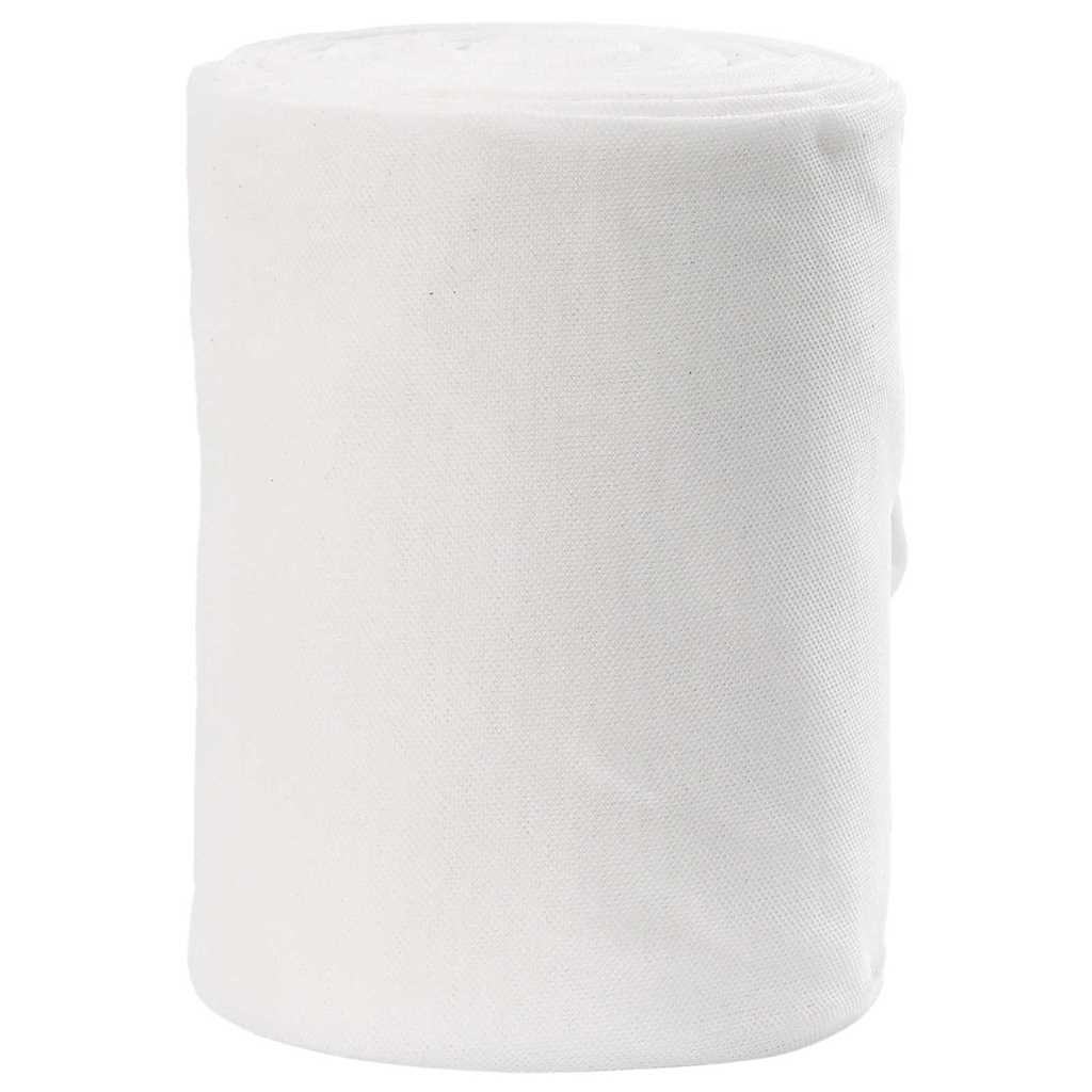 vidaXL Drain Pipe White 16 x 5000 cm Fabric