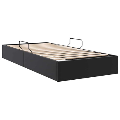 vidaXL Storage Bed with Storage Black 100 x 190 cm Faux leather