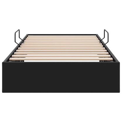 vidaXL Storage Bed with Storage Black 100 x 190 cm Faux leather