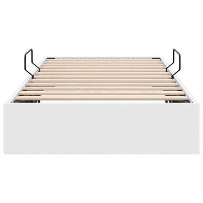 vidaXL Storage Bed with Storage Pure White 100 x 190 cm Faux leather