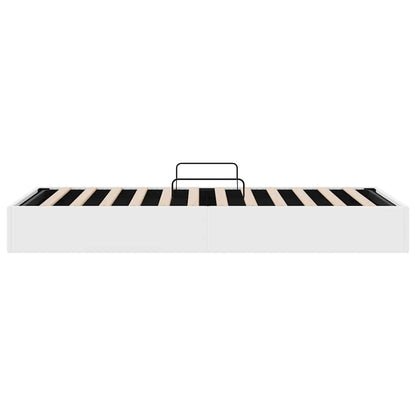 vidaXL Storage Bed with Storage Pure White 100 x 190 cm Faux leather