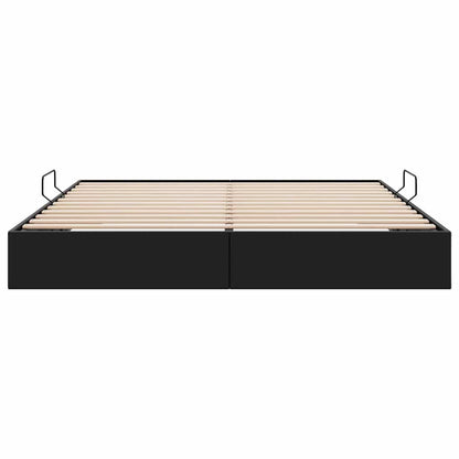 vidaXL Storage Bed with Storage Black 193 x 203 cm Faux leather