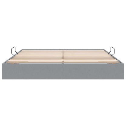 vidaXL Storage Bed with Headboard Light Grey 180 x 200 cm Fabric