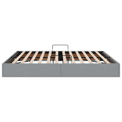 vidaXL Storage Bed with Headboard Light Grey 180 x 200 cm Fabric