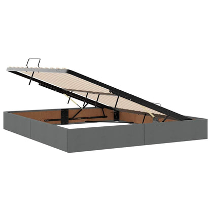 vidaXL Storage Bed with Storage Dark Grey 180 x 200 cm Fabric
