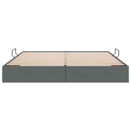 vidaXL Storage Bed with Storage Dark Grey 180 x 200 cm Fabric