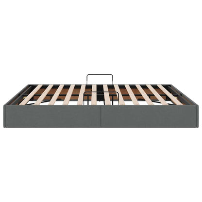 vidaXL Storage Bed with Storage Dark Grey 180 x 200 cm Fabric