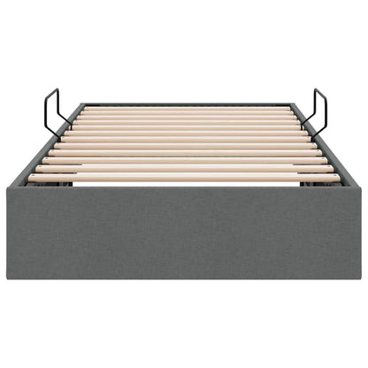 vidaXL Storage Bed with Mattress Dark Grey 203 x 100 cm Fabric